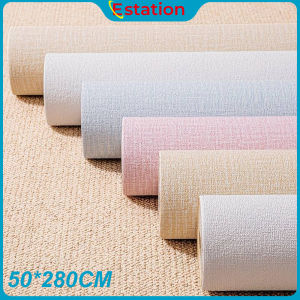 Estation - Wallpaper Linen Roll | Wallpaper Dinding | Dekorasi Kamar | Wallpaper Dinding Linen