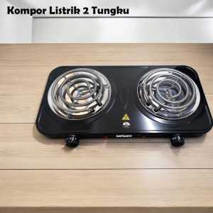 GO Taffware Kompor Listrik 2 Tungku Hemat Listrik Low Watt Kecil Portable Hot Plate 2000W WY-05C