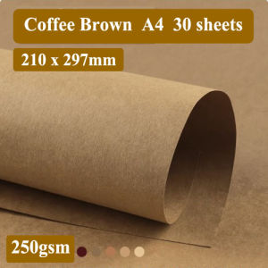 A3 A4 Premium Brown Kraft Cardstock 250gsm 5 Shades Heavy Duty Craft Paper For 3D Modeling Rustic Packaging Scrapbooking Card Making Structural Projects DIY Gift Box Material Thick Kraft Paperboard Sheets Art Drawing Board Supplies