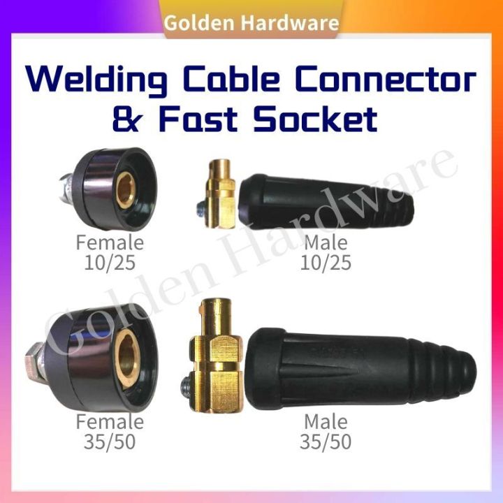 Welding Cable Connector Dinse Plug Adaptor Dinse Socket 200amps10 25 welding-cable-connector-dinse-plug-adaptor-dinse-socket-200amps10-25