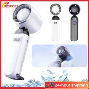 【HOSPORT】พัดลมระบายความร้อนแบบปรับได้ LED Digital Digital พัดลมไฟฟ้าแบบพกพา USB สามารถชาร์จได้สำหรับการตั้งแคมป์กิจกรรมกลางแจ้ง