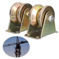 V Groove heavy duty pulley  1.2inch-4inch Sliding gate roller wheel Color Steel Pulley 1pc. 