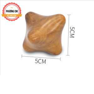 Dụng cụ ấn huyệt lòng bàn tay hình lục giác bằng gỗ dụng cụ massage tay - Mỹ Nghệ Phương Chi