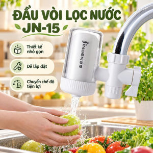 [Giá Hủy Diệt] Bộ Lọc Nước Tại Vòi JN-15 Lõi Than Hoạt Tính Hỗ Trợ Giảm Mùi Và Cặn Bẩn