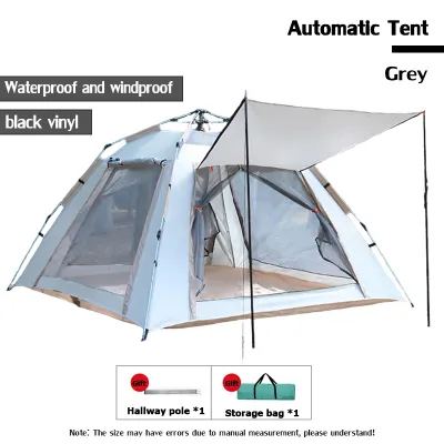 Outdoor Tent 6-8 Persons Auto Tent Camping Tent Family Tent Waterproof Automatic Double-Layer