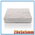 202510 -200 pcs 20x5x5mm Cuboid Block 20*5*5 mm Super Strong N38 high quality Rare Earth magnets 20x5x5 Neodymium Magnet 20mm*5mm*5mm. 
