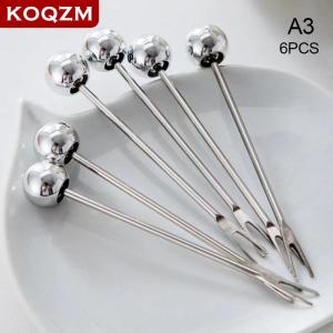 [COD] KOQZM KITCHEN 6pcs Stainless Steel Dessert Forks With Storage Jar Cute Bear Utensils For Party Tasting Dessert Fruit Pickle Fruit Salad