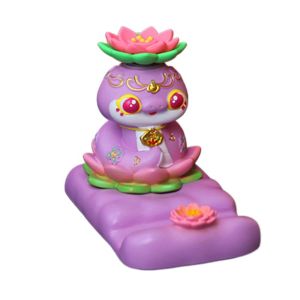 NCNC(OKDEALS01) Zodiac Snake Cartoon Snake Figurine Figurine Resin Craft Snake Phone Holder Spring Festival Creative Mobile Phone Stand New Year Ornament