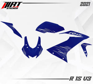 Striping R15 - Stiker Transparan R15 v3 Api Vol 2 (Sudah Terpotong)