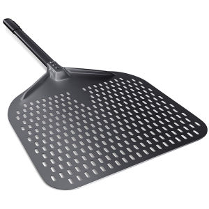 12/14 inch Aluminum Pizza Peel with Long Handle Professional Perforated Pizza Peel Baking Tools