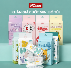 Bịch Khăn Giấy Ướt Mini Bỏ Túi Khăn Ướt Đa Năng Dễ Thương Hàng HOT mùa du lịch gia dụng tiện ích Khăn Tắm Nhà Tắm