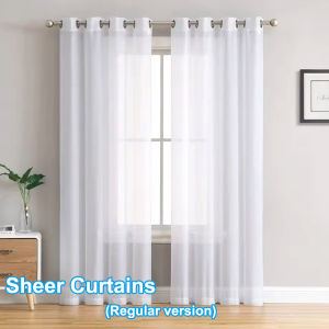 100% Blackout Curtain 5.2/6/7.2/8.3/9/10ft Height for Bedroom Living Room Double Black Lined Thermal Insulation Windows