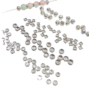 10Pcs Straight Hole Beads Spacer Ideal for Handmade Accessories and Decoration