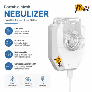 MCI Mini Portable Mesh Machine Handheld Personal Steam Inhaler USB Rechargeable for s & Kids