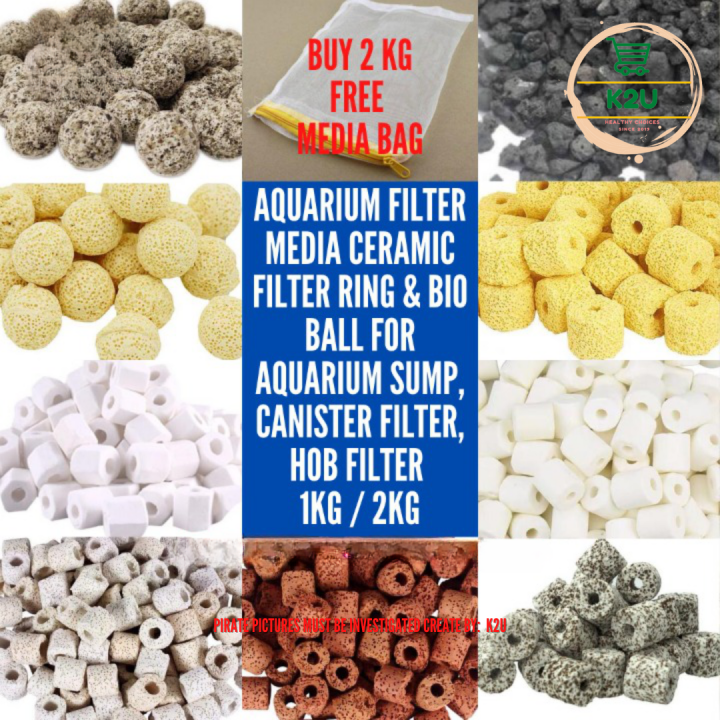 AQUARIUM Filter Media Filter Ring & Bio Ball For Aquarium Sump