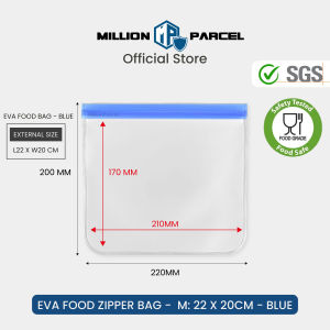 EVA Food Zipper Bag | Food Storage Bag | Zip Bag | Freezer Bag | Sealed Bag | Sandwich Bag | Reusable Bag | Resealable bag