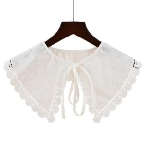 Phong cách Vòng cổ giả dickey cho thêu hoa cho nữ khăn choàng ren khăn capelet