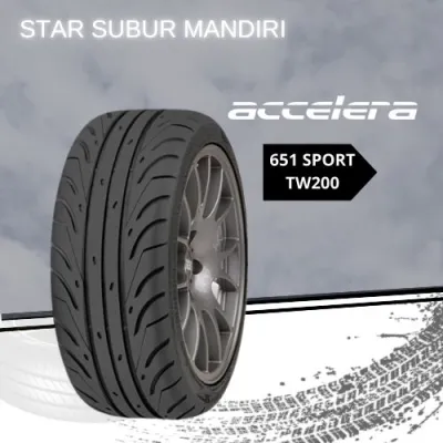 Ban Mobil Semi Slick Accelera 651 Ukuran 195/50 R15