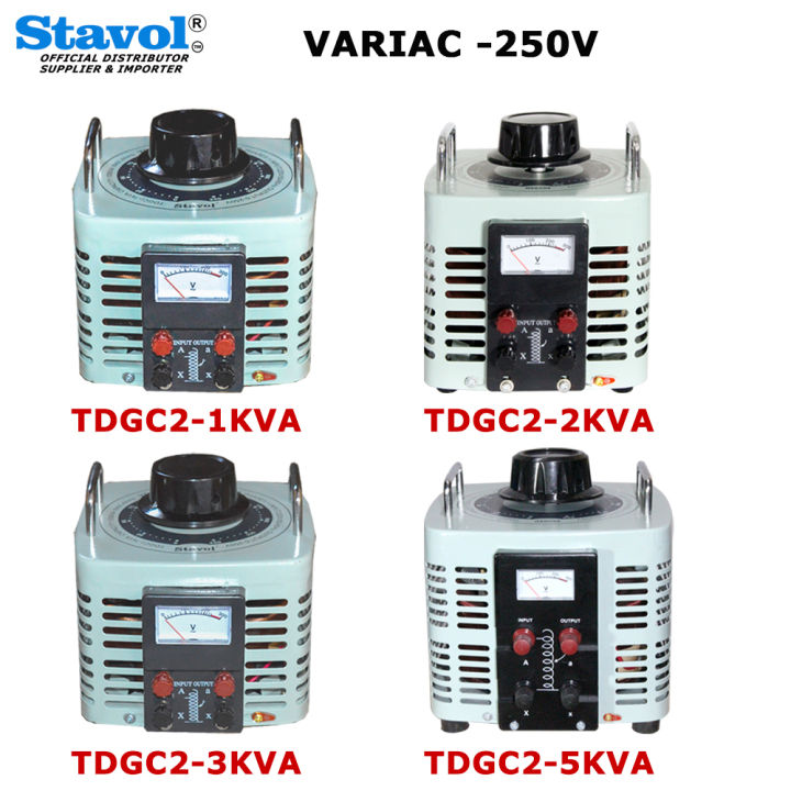 STAVOL Variac Variable Transformer Voltage Regulator TDGC2 0-250V 2KVA ...