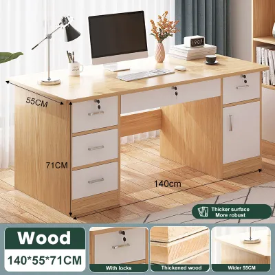 Office Desk Morden Computer Table with Drawer Computer Desk Home Study Table Work Desk Computer Table With Lock