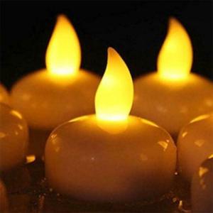 Waterproof Flameless Floating Tealights Warm White Battery Flickering LED Tea Lights Candles Wedding Party