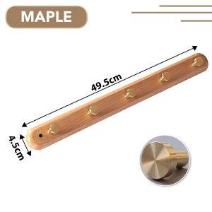 Little Carpenterr Solid Wood Wall Mounted Hanging Hooks Coat Hat Clothes Key Towel Hooks Shelf Organizer Rack 墙壁掛鉤