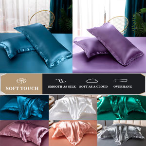 Vỏ Gối 1 Chiếc Bằng Lụa Satin Mềm 29 Màu Saturn Home Vỏ Gối Cảm Giác Mát Mẻ Chất Lượng 100% Màu Trơn Vỏ Gối Đơn Giản Sarung Bantal 48X74Cm