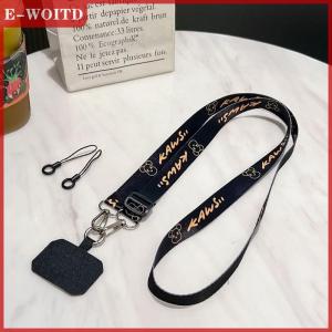 【E-WOITD】 Brownbear Snoopy Beer Phone Lanyard Anti-Loss Long Crossbody Neck Straps Camera Keychain Pendant For Iphone Huawei Xiaomi