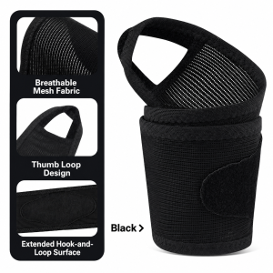 NEENCA Compression Wrist Guard Breathable Mesh Wrist Support Brace With Thumb Loop Adjustable Wrist Strap For Sports Daily Workout