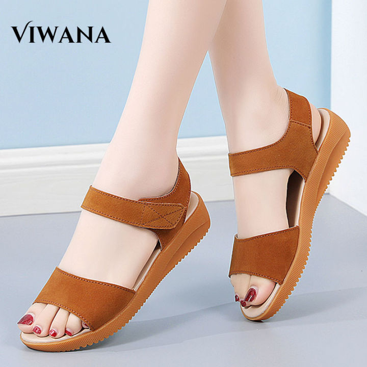Sandals Korean Flat Shoes VIWANA Flat Sandals For Women Korean