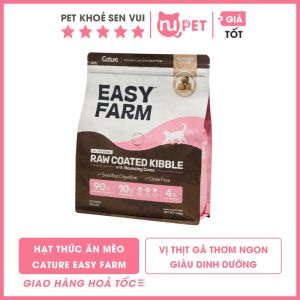 [Date Mới] Hạt Cature Easy Farm topping ruốc cho mèo mọi lứa tuổi 15kg - Hạt mèo không ngũ cốc có topping