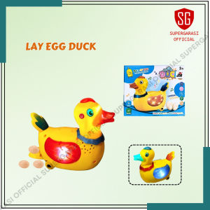 Bebek bertelur bisa jalan bump and go ada musik dan lampu duck lays