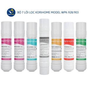 Bộ 7 Lõi Lọc KoriHome dùng cho máy lọc nước Korihome WPK-903 WPK-906 WPK-908 WPK-928