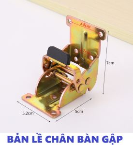 Bản lề chân bàn gấp tự khóa 0-90-180° bản lề gấp PHỤ KIỆN GẤP THÔNG thông minh. Kèm ốc