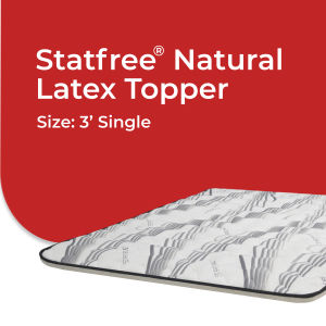 (NATURAL LATEX TOPPER) Goodnite Statfree® Anti-Static 2inch Thick Natural Latex Topper/Pad Tilam