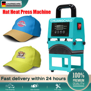CHUANGCHAO 350w Cap Press Heat Press Machine Heavy-Duty – Digital Sublimation & DTF Printer for Custom Hats & Caps