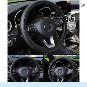 🔥🔥🔥fenglin Car Auto Steering Wheel Cover Glove Microfiber Breathable Anti-slip 15 38cm