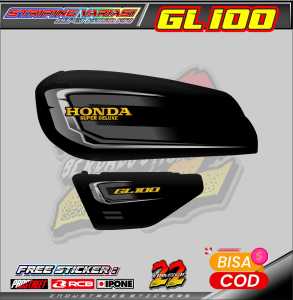 STRIPING VARIASI HONDA GL 100 / STICKER LIST VARIASI MOTOR HONDA GL 100