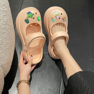 PiShops น้องใหม่🎉 รองเท้าหัวโต รองเท้าแตะหัวโต พื้นนุ่ม หนา สบายเท้า ไม่กัดเท้า แบบหนา เข้ากับทุกการแต่งกาย แฟชั่นฤดูร้อน สําหรับผู้หญิง สาวๆไม่ควรพลาด💚