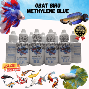 Obat biru Premium Methylene Blue 30 ml | obat ikan cupang Louhan arwana koi Koki sejenis Blitz icht