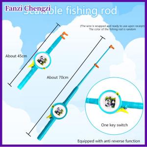 Fanzi 2025 New Trẻ Em Cầm Tay Cần Câu Diều Với Đuôi Ngoài Trời Đồ Chơi Tương Tác Cho Vui Vẻ Cha Mẹ Con Hoạt Động