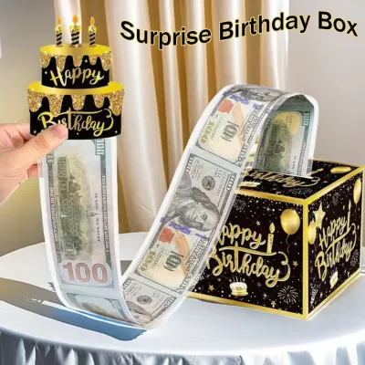 30 PCS Cash Pull-Out Box with Secure Money Clip For Birthday Gift Surprise Gift