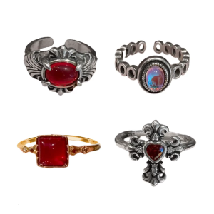 Nhẫn khuyết có thể điều chỉnh thanh lịch với cổ điển quyến rũ Stackable Nhẫn đeo ngón tay mặc thoải mái cho những người đam mê thời trang