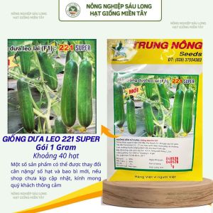 GÓI 1GR (40H) - HẠT GIỐNG DƯA LEO F1 221 SUPER TRUNG NÔNG