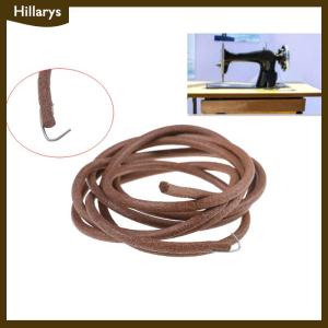 [Hillarys] 72 183cm Leather Belt Antique Treadle Parts + Hook For Singer Sewing Machine