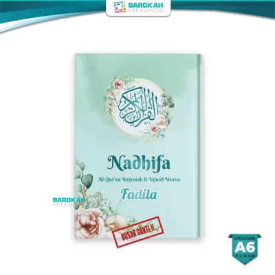 Al Quran Terjemahan Nadhifa Ukuran A6 Kertas Pelangi Alquran 30 Juz Lengkap Tajwid Warna Custom Nama