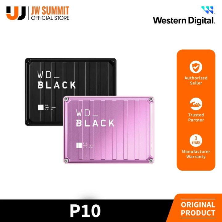 WD Black P10 2TB/4TB USB Gen Game Drive Portable External