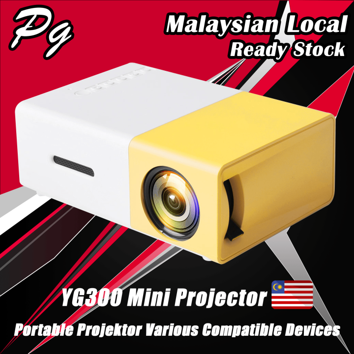★Malaysian Local YG300 Portable LCD LED Mini Projector Support Laptop
