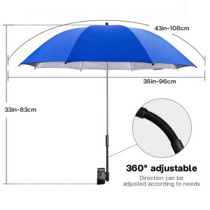 Modani Outdoor Universal adjustment parasol Portable Camping Beach Fishing Chair Parasol Folding Chair Multifunction clip umbrella Dual use of rain and shine