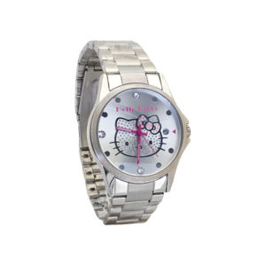 Hello Kitty Girls Women Analog Quartz Japan Movement Watch with Stainless Steel Band HKFR955-04A